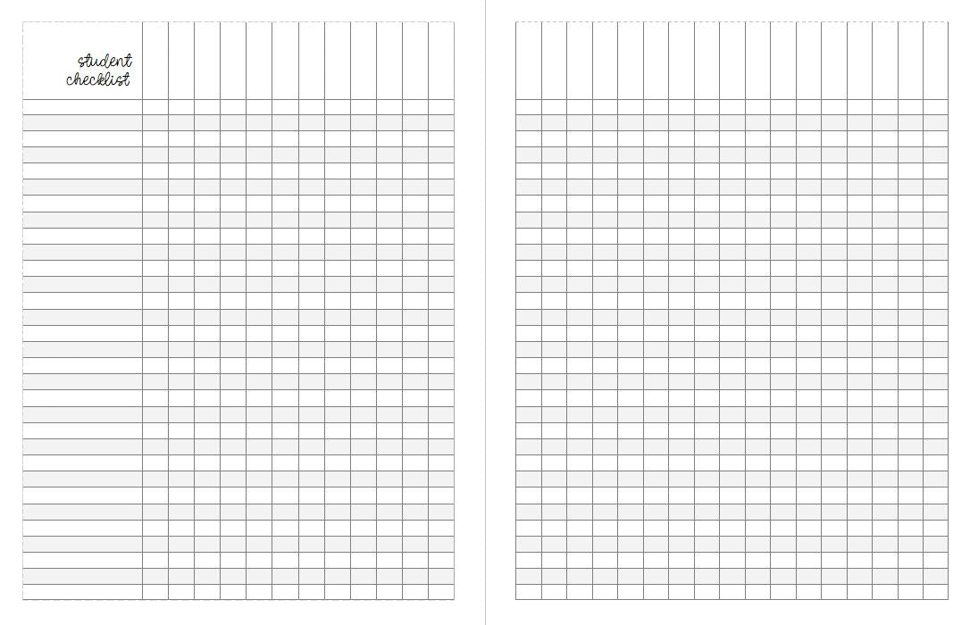 Weekly Teacher Planner (Columbia County)