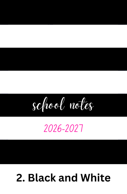 Teacher Meeting Notes Journal - Letter Size 2026