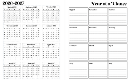 Weekly Teacher Planner 2026 (Generic Calendar)